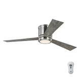 Clarity 52" Semi Flush LED Ceiling Fan