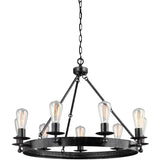 Ravenwood Manor Nine Light Chandelier