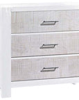 White Brushed Oak with White Bark Oak | Rustico Moderno 3 Drawer Dresser | Valley Ridge Furniture
