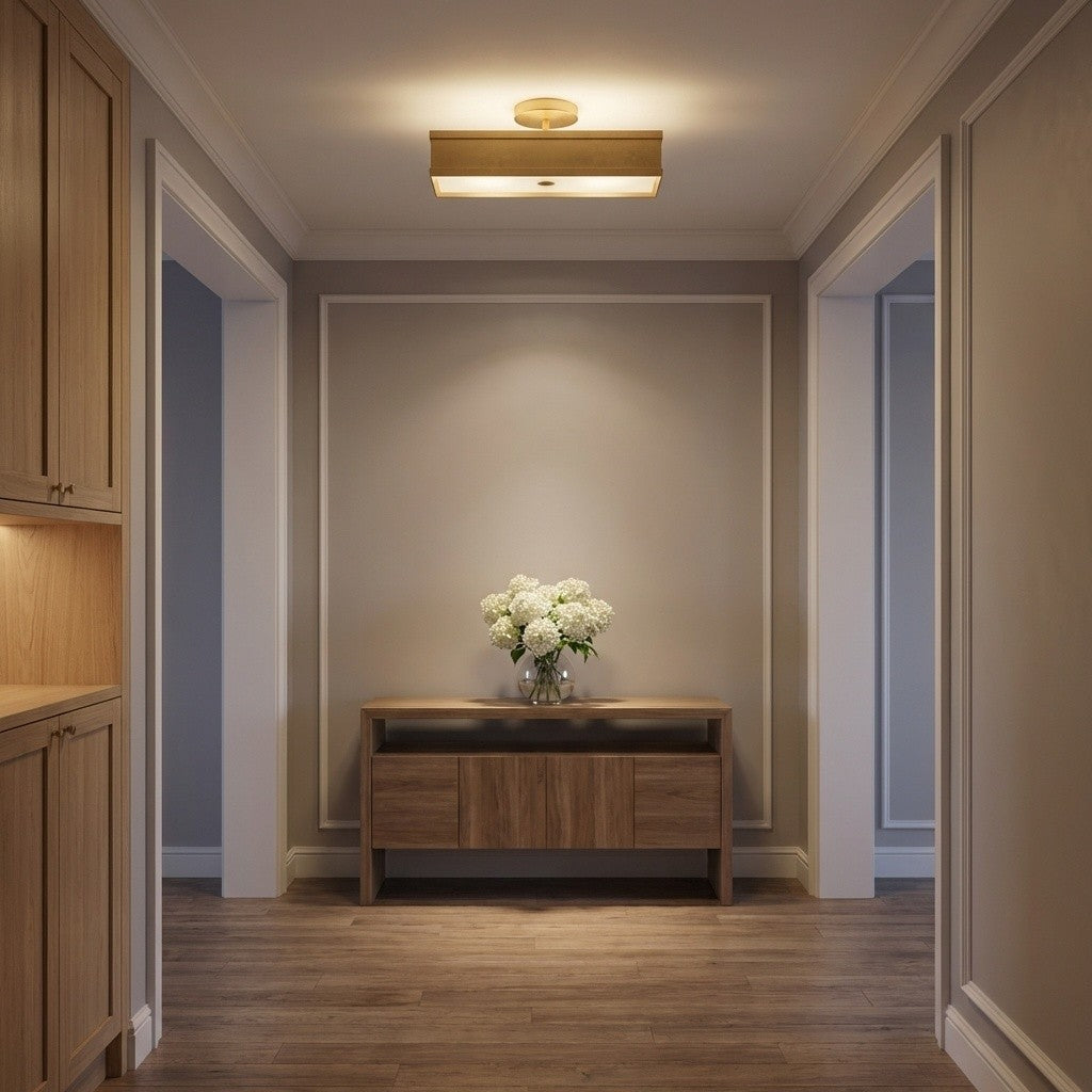Dupont 12 Square Semi Flush