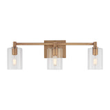 LED Bath Wall Sconce — W: 24.63" × H: 7.75" × D: 6.38"