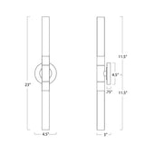 Wick Hilo Two Light Wall Sconce