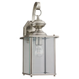 Jamestowne One Light Outdoor Wall Lantern — 17.00", Clear Beveled