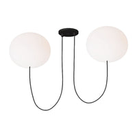 Helium Large 2-Light Chandelier