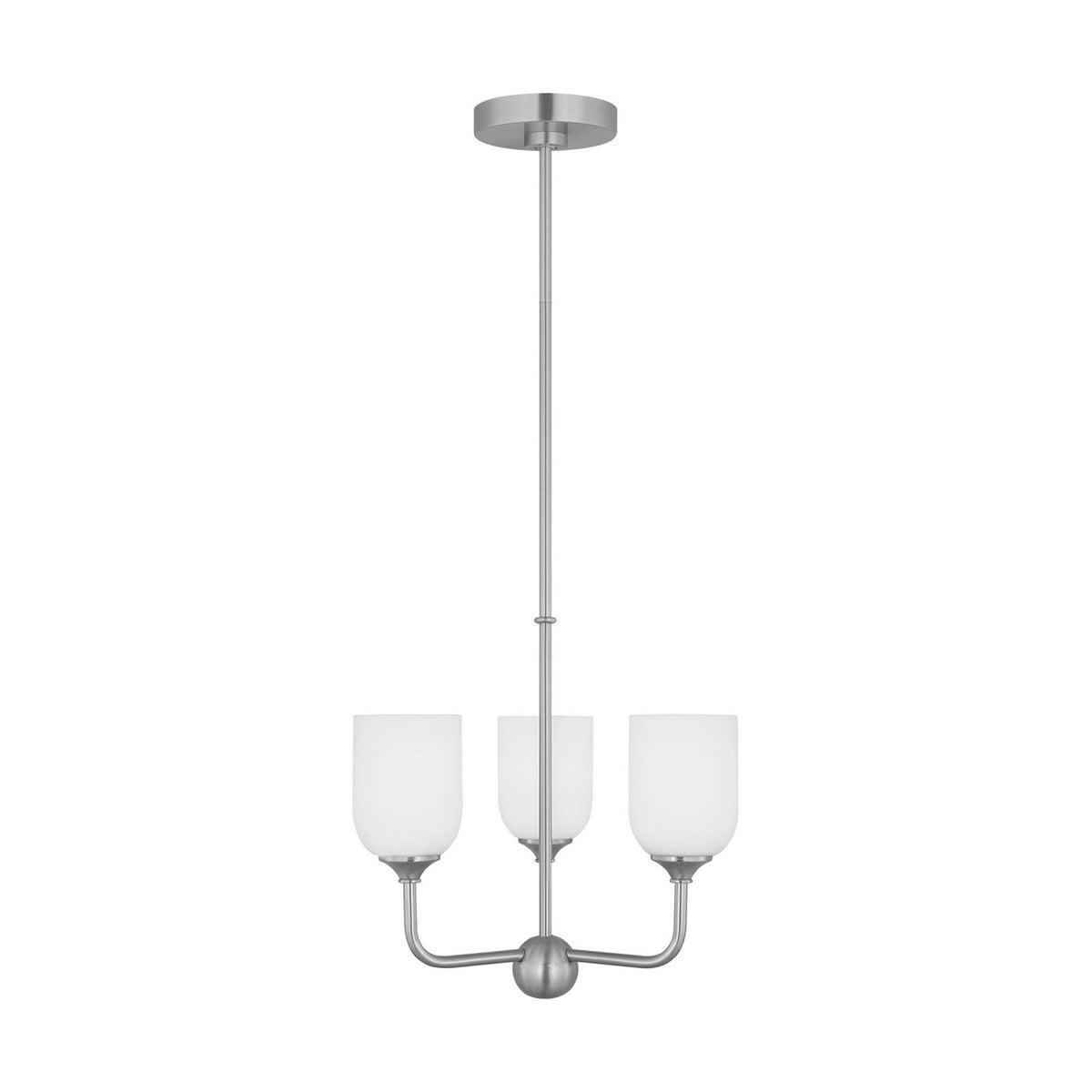 Emile Three Light Small Chandelier — 9 W