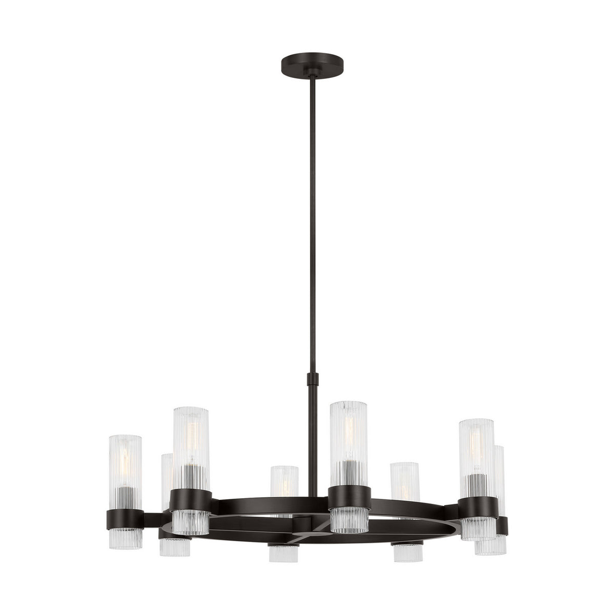 Eight Light Chandelier — 33"