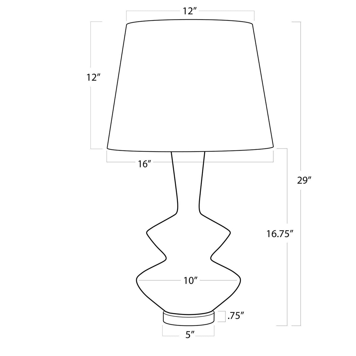 Poe One Light Table Lamp