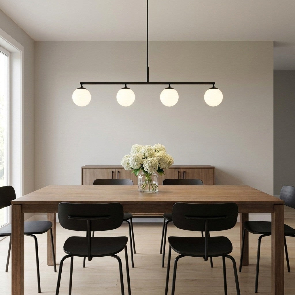 Nube Four Light Linear Chandelier