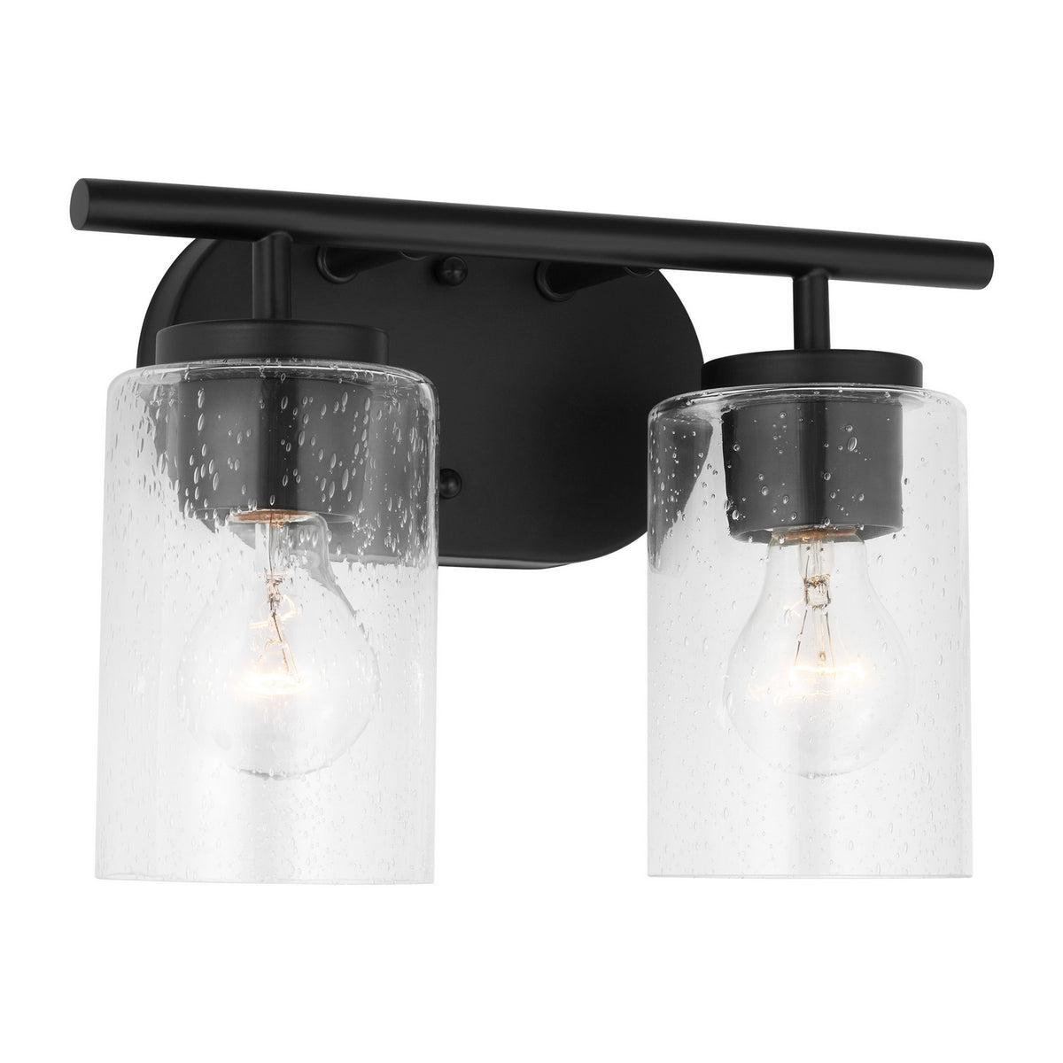 Oslo Two Light Bath — Clear Seeded