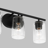 Oslo 3-Light Bath Sconce — Clear Seeded