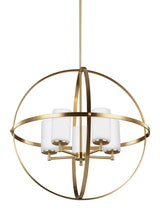 Alturas 5-Light Chandelier — Etched / White Inside