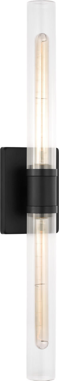 Keaton 30" Vanity Sconce — Clear Fluted