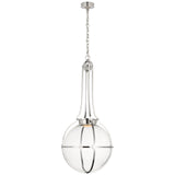 Gracie Large Captured Globe Pendant with Clear Glass
