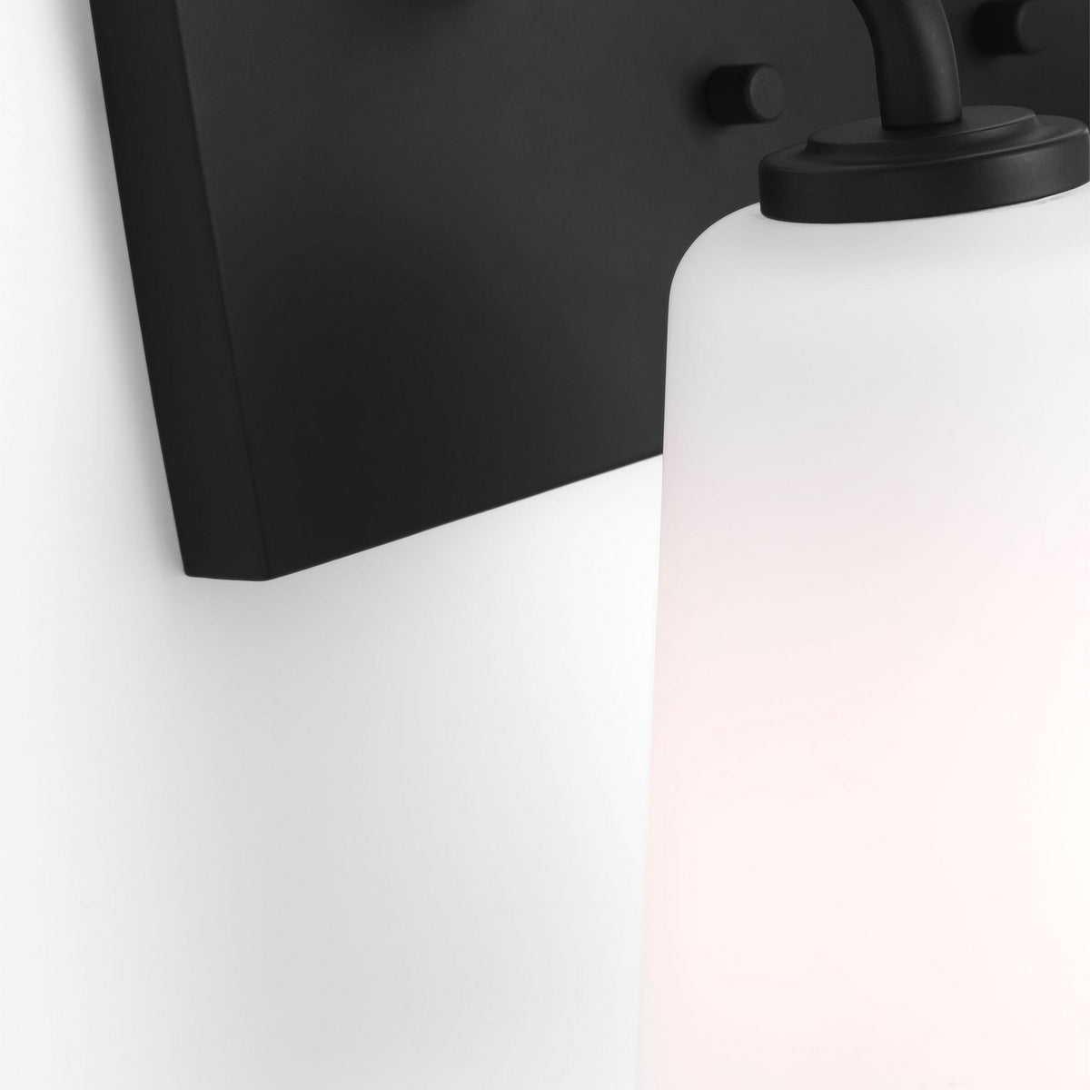 Miles Two Light Bath — Etched white glass