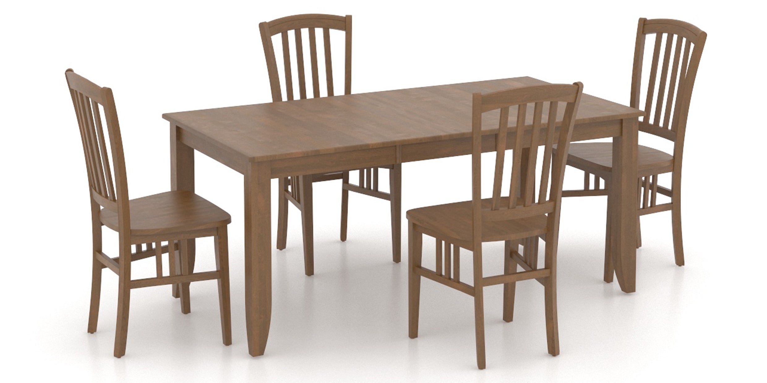 Oak Washed Birch with Matte Finish | Canadel Core 3648 Dining Set | Valley Ridge Furniture