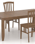 Oak Washed Birch with Matte Finish | Canadel Core 3648 Dining Set | Valley Ridge Furniture