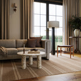 Nate Berkus York Striped Wool Cozy Area Rug