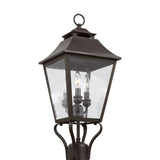 Three Light Outdoor Post Lantern — 23.25"
