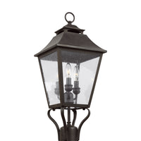 Three Light Outdoor Post Lantern — 23.25"
