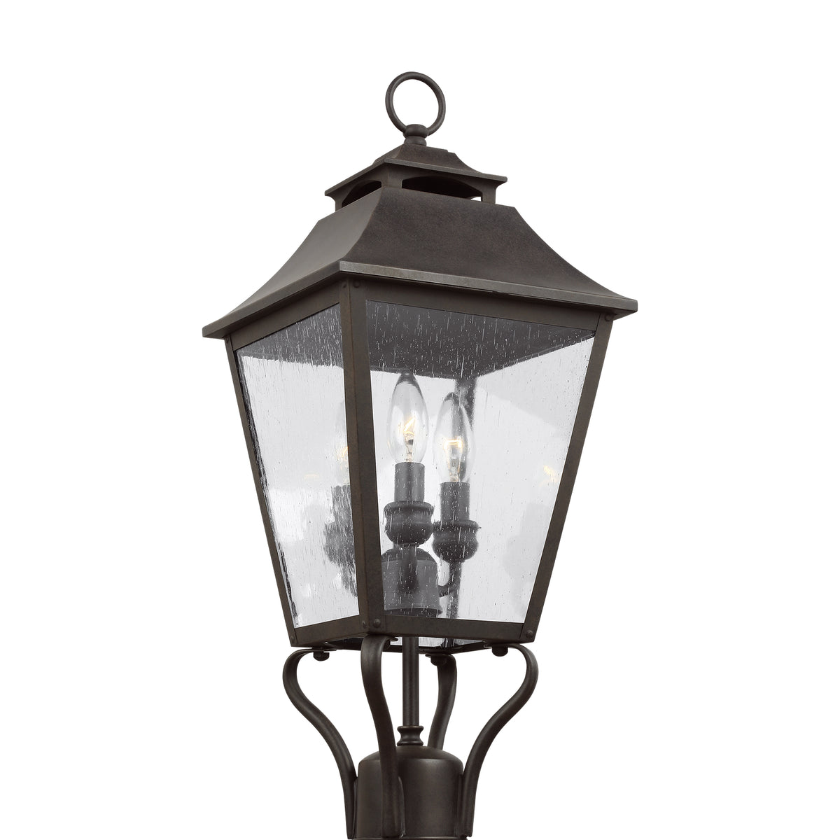 Three Light Outdoor Post Lantern — 23.25"