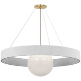 Arena 53" Ring and Globe Chandelier