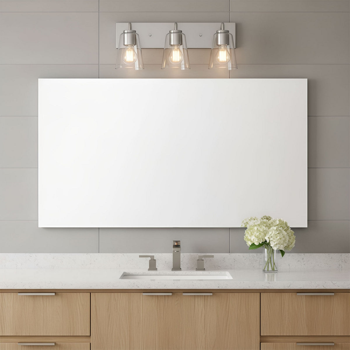 Miles Three Light Bath — Clear