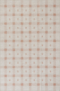 Elenica Modern Plaid Machine Washable Rug