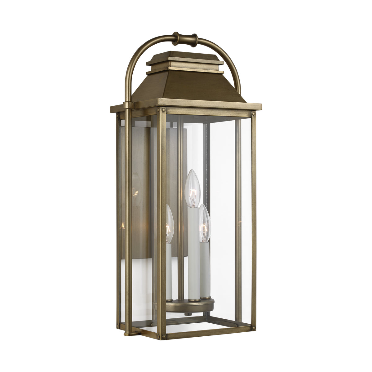 Three Light Outdoor Wall Sconce — 22.50"