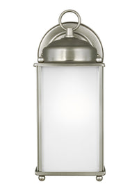 New Castle Medium Wall Lantern — Satin Etched