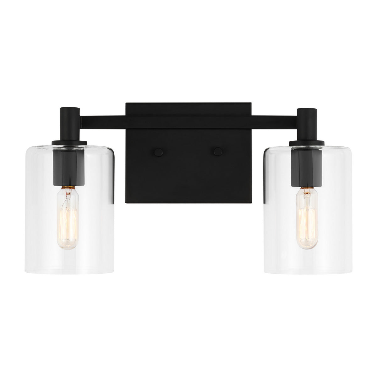 LED Bath Wall Sconce — W: 14.25" × H: 7.75" × D: 6.38"