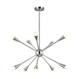 Ten Light Chandelier — 27.25"