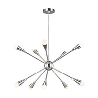 Ten Light Chandelier — 27.25"