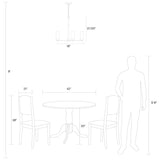 Three Light Chandelier — 21.13", 3.5 W