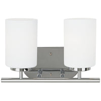 Oslo Two Light Bath — Cased Opal Etched