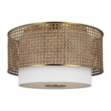 Three Light Flush Mount — 10.25"