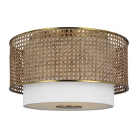 Three Light Flush Mount — 10.25"