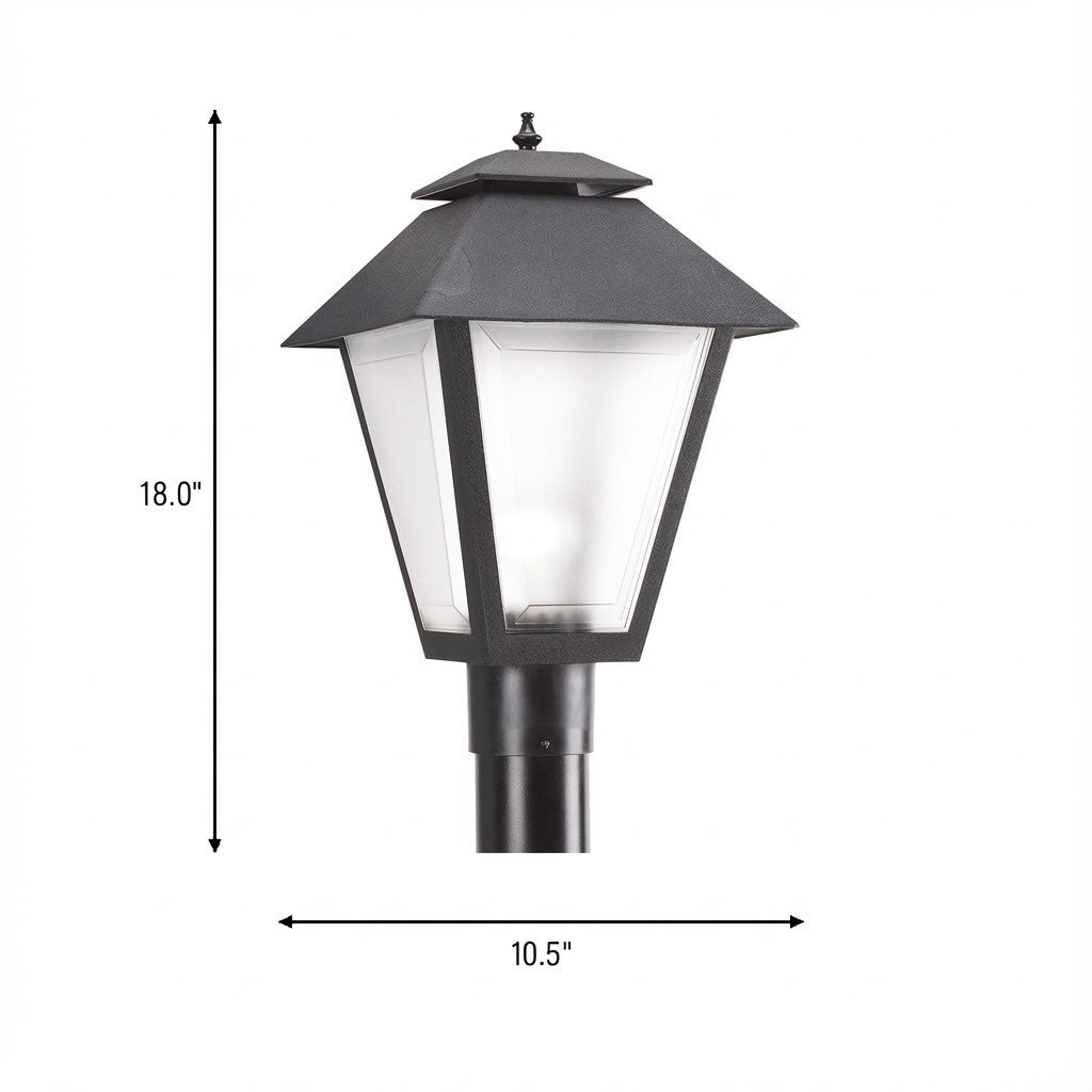 Outdoor 10.5" Polycarbonate Post Latern
