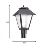 Outdoor 10.5" Polycarbonate Post Latern