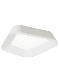 Rhonan Flush Mount — Matte White / White