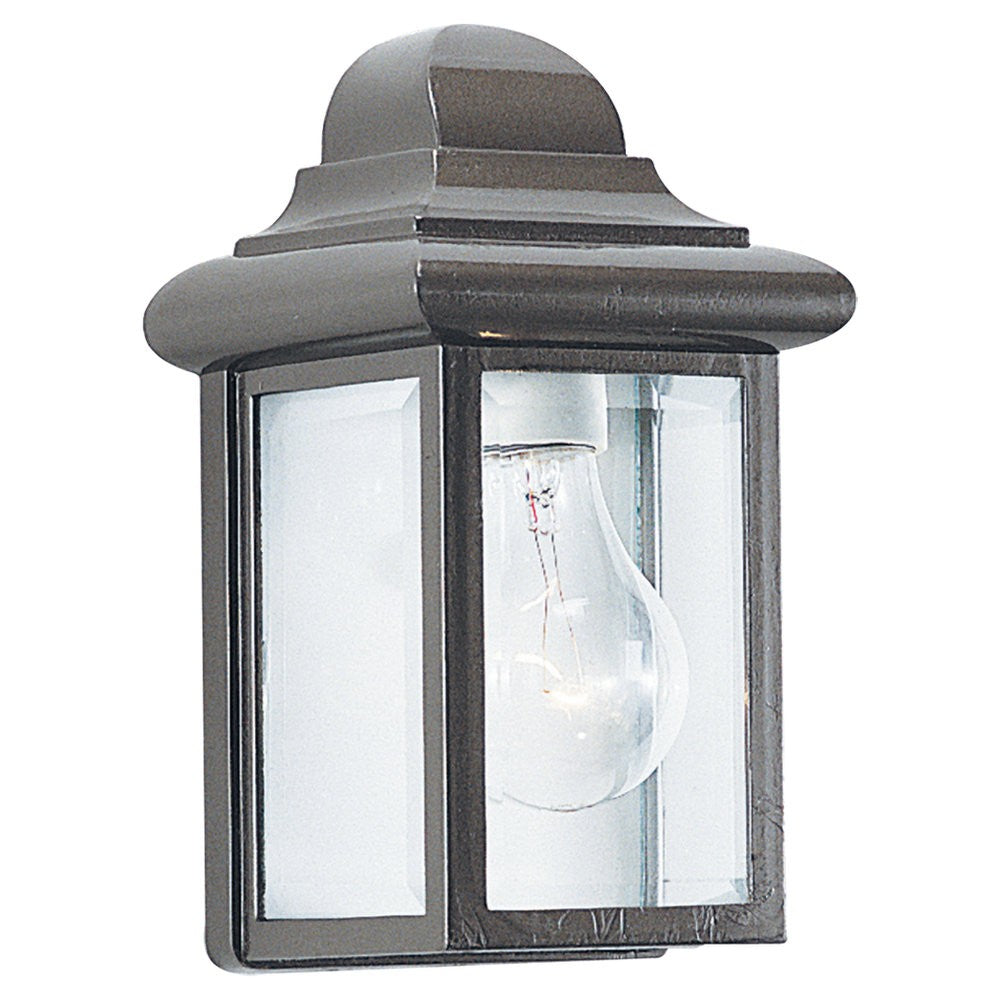 Mullberry Hill One Light Outdoor Wall Lantern — Clear Beveled