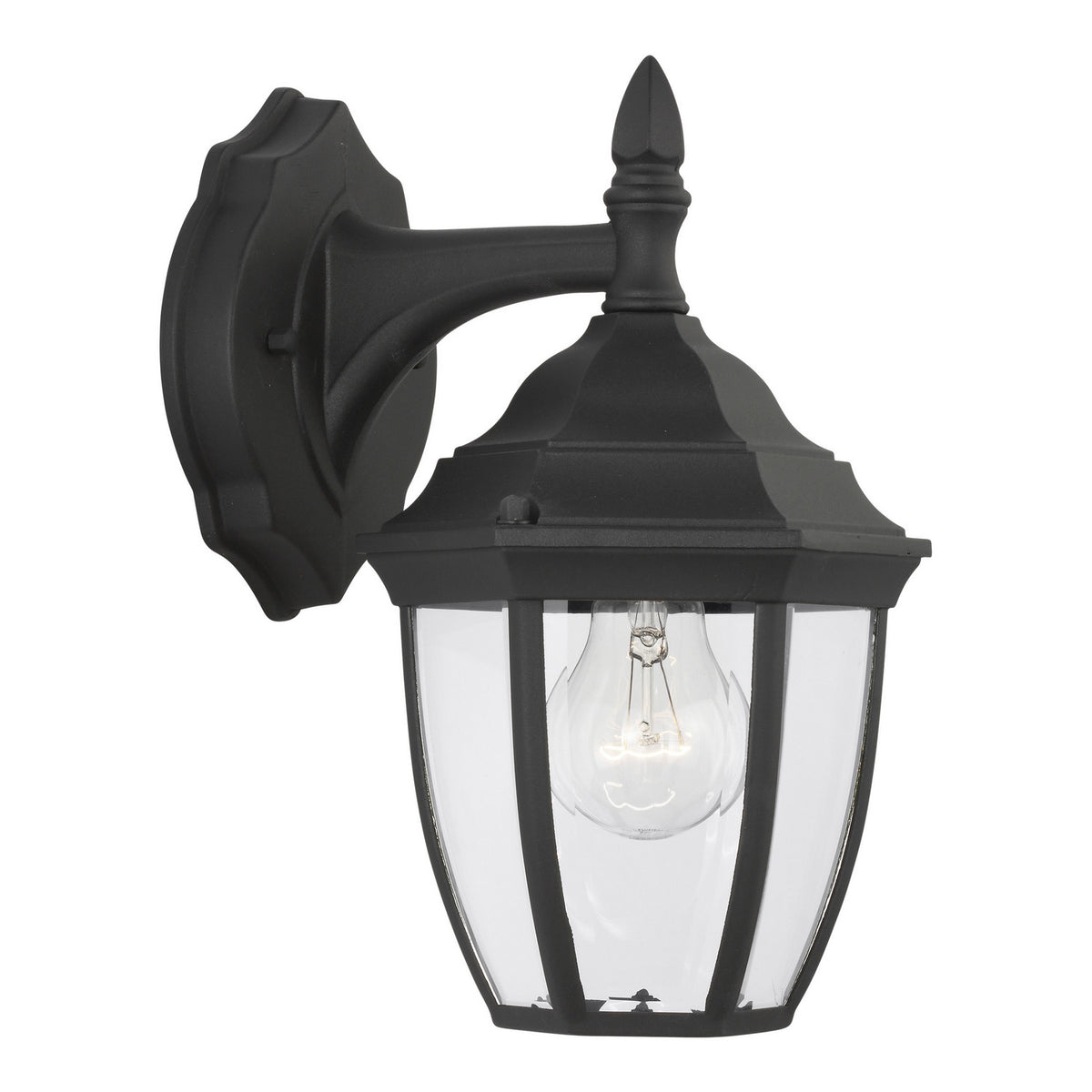 Bakersville Curve 11" Lantern — Clear Beveled