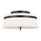 Three Light Semi-Flush Mount — 9.50"