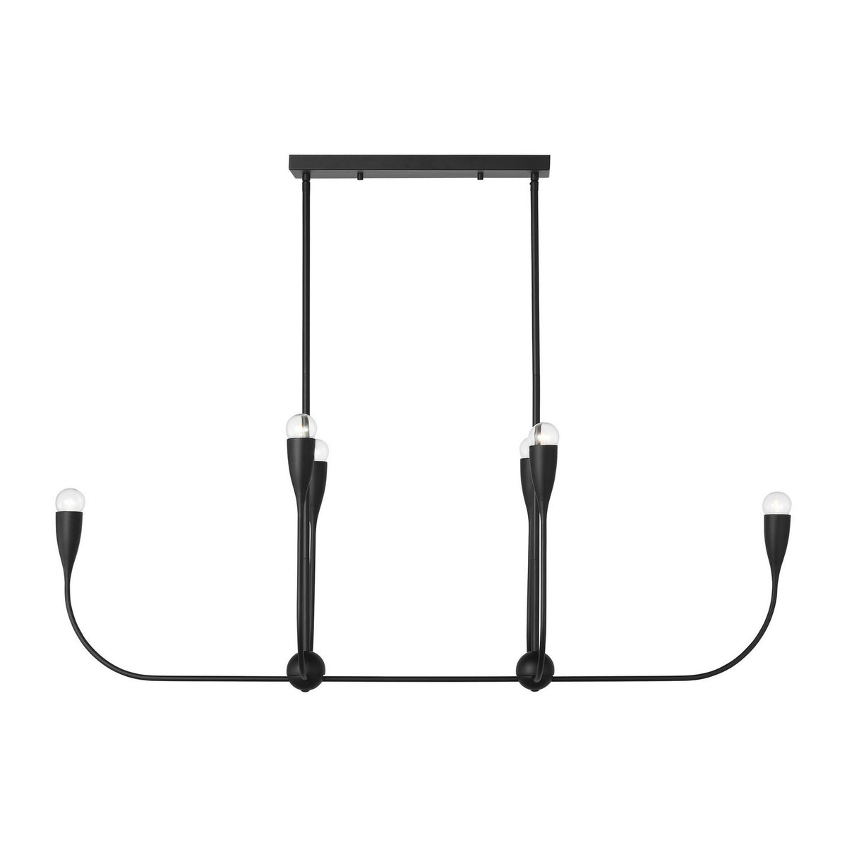 Maya Six Light Linear Chandelier