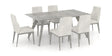 Shadow Birch with Matte Finish and AC Fabric | Canadel Downtown 4072 Dining Set with Fabric Upholstered Dining Chairs | Valley Ridge Furniture