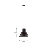 Division Street One Light Pendant