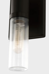 Keaton 16" Bath Sconce — Clear Fluted
