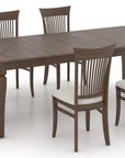 Cognac Washed Birch with Matte Finish and AC Fabric | Canadel Core 4268 PB Dining Set | Valley Ridge Furniture