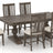Shadow Birch with Distressed Finish and 7Q Fabric | Canadel Champlain 4280 Dining Set | Valley Ridge Furniture