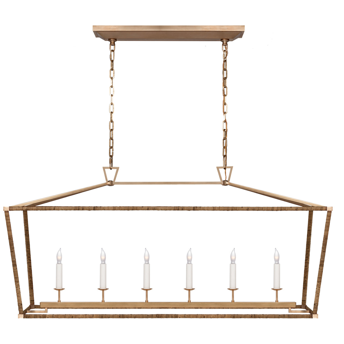 Darlana Wrapped LED Linear Lantern — 6 Light