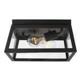 Two Light Outdoor Flush Mount — 60 W